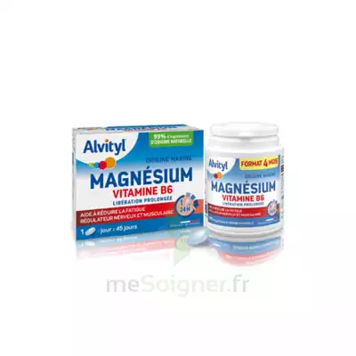 Alvityl Magnésium Vitamine B6 Libération Prolongée Comprimés Lp B/45 à AUBEVOYE